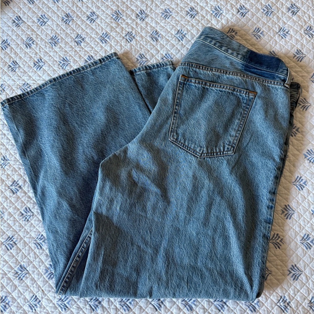 Abercrombie - Curve Love Low Rise Ultra Loose Lightweight Drapey Rigid Jean - Picture 13 of 13